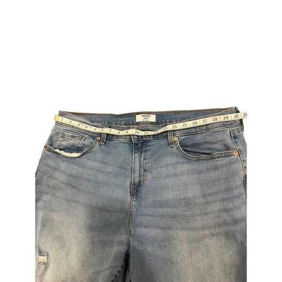 Denizen From Levi's Boyfriend Cropped Distressed Jean Sz 16 Women - Picture 6 of 10